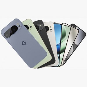 3D Google Pixel 10 Pro XL All Colors model