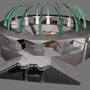 medieval gladiator arena 3d model