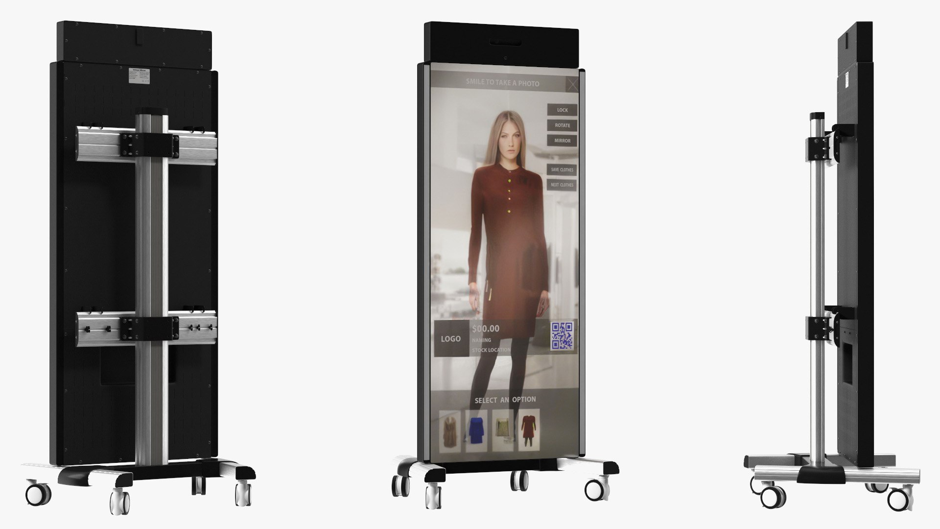 Virtual Dressing Mirror 3D Model TurboSquid 2185895