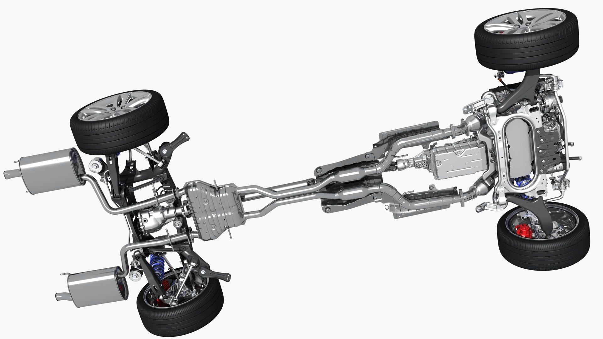 3D Car Chassis Engine Model - TurboSquid 1199809