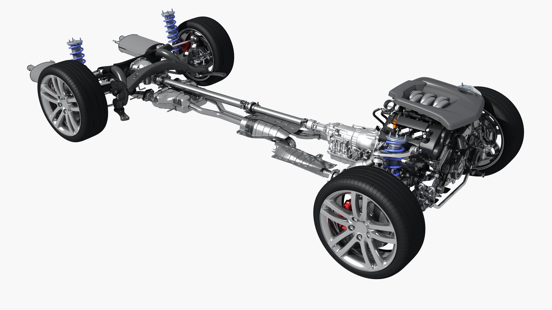 3D Car Chassis Engine Model - TurboSquid 1199809