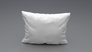 piped pillow 3 3d model