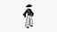 Samurai Old Outfit A09 Bianco Nero - Design di abbigliamento di carattere