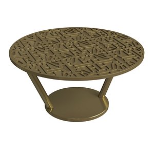 Galbiati steel coffee table 70-s