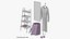Decorative bathroom set with shelving