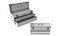 Portable toolbox chest with carrying handle set