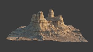 8K Detailed Cliff Landscape 3D model