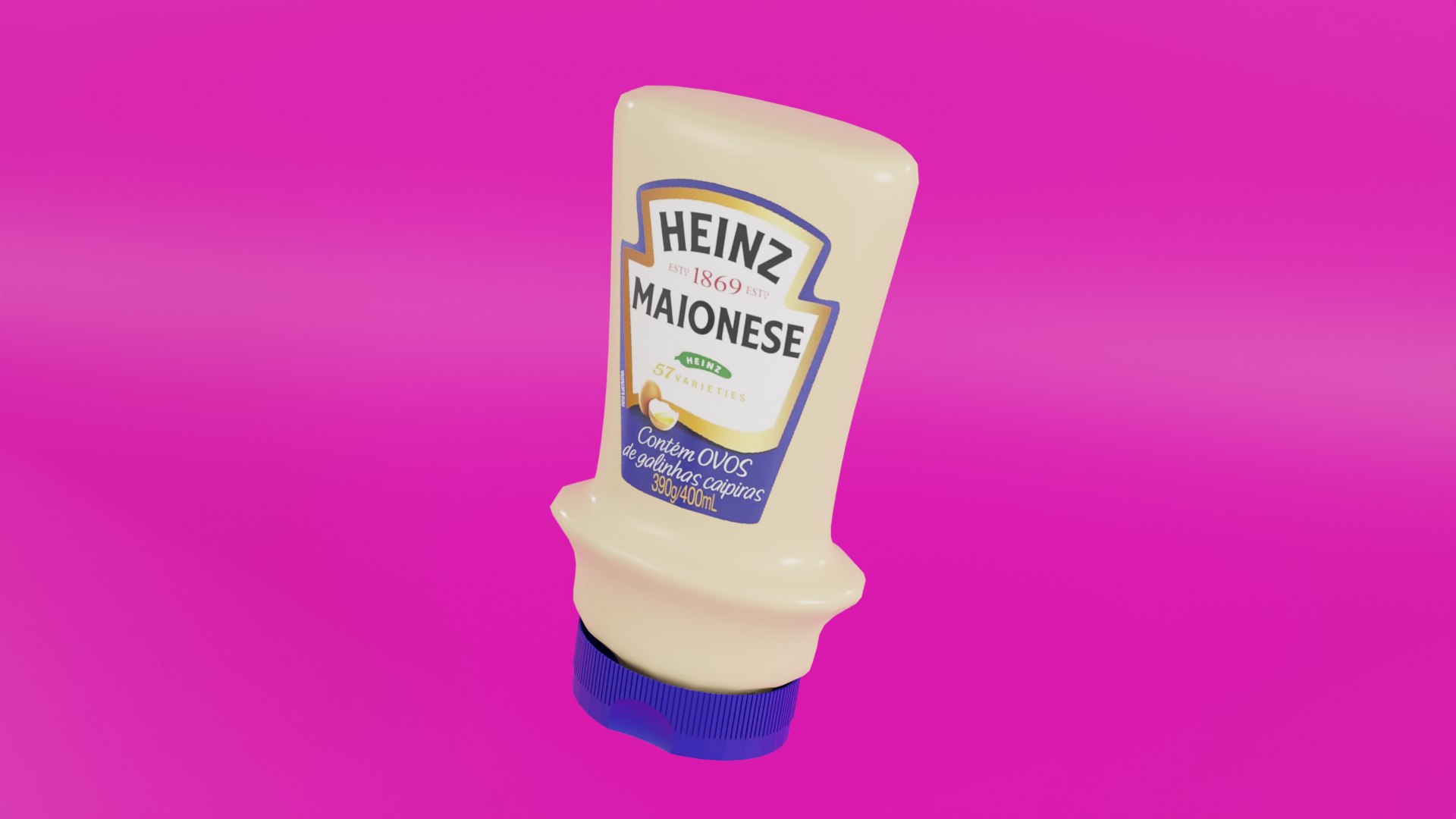 3D Mayonnaise Bottle TurboSquid 2027693