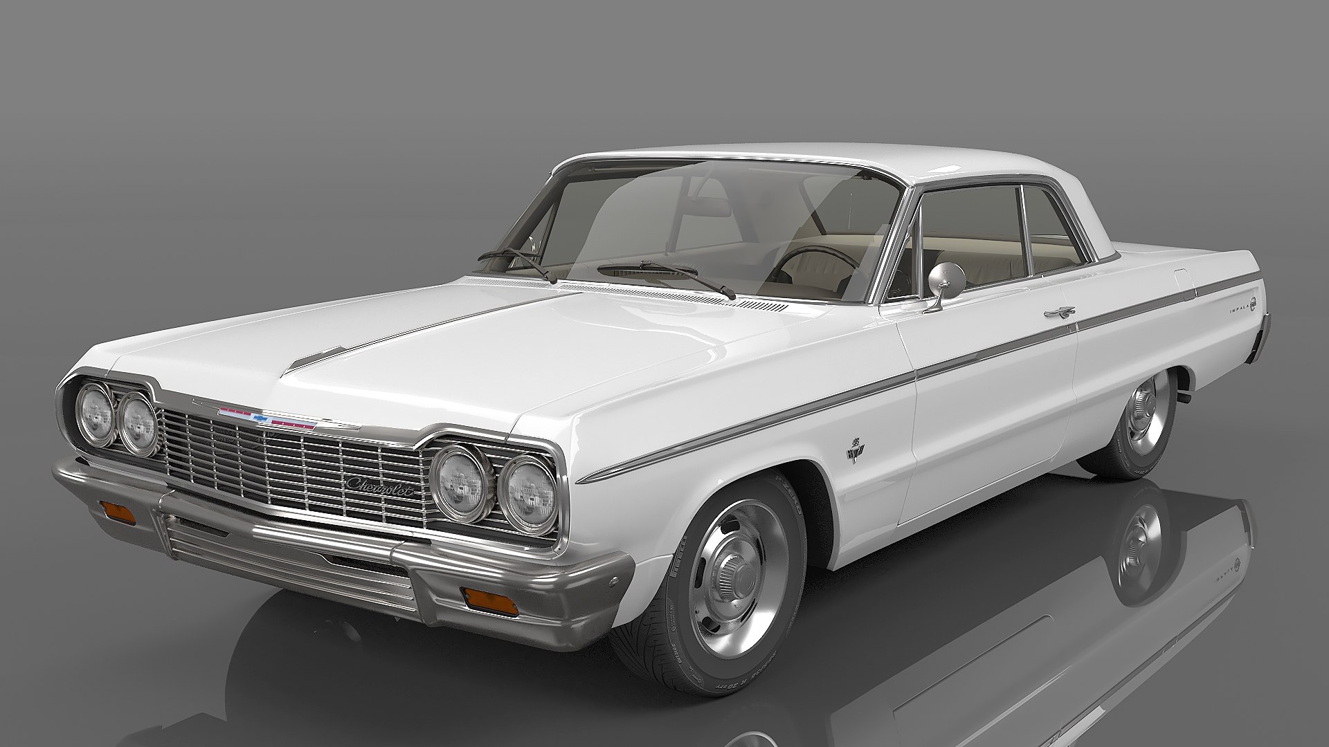 1964 シボレー インパラ SS 4093Dモデル - TurboSquid 1957141