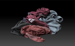 pile clothes 3D