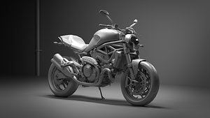ducati monster 821 3d obj