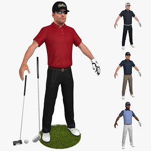 3D model Golfers