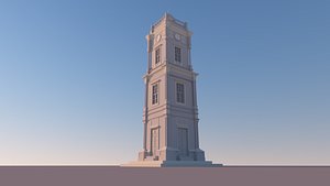Ottoman Clock Tower Tripoli 3D model