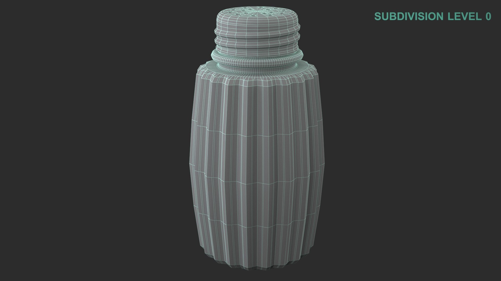 Salt Shaker 3D https://p.turbosquid.com/ts-thumb/Re/w1AgNl/ZJ/wireframe0009/jpg/1661148877/1920x1080/fit_q87/d857b81b70454a758d011c9f7ac7aef612364779/wireframe0009.jpg