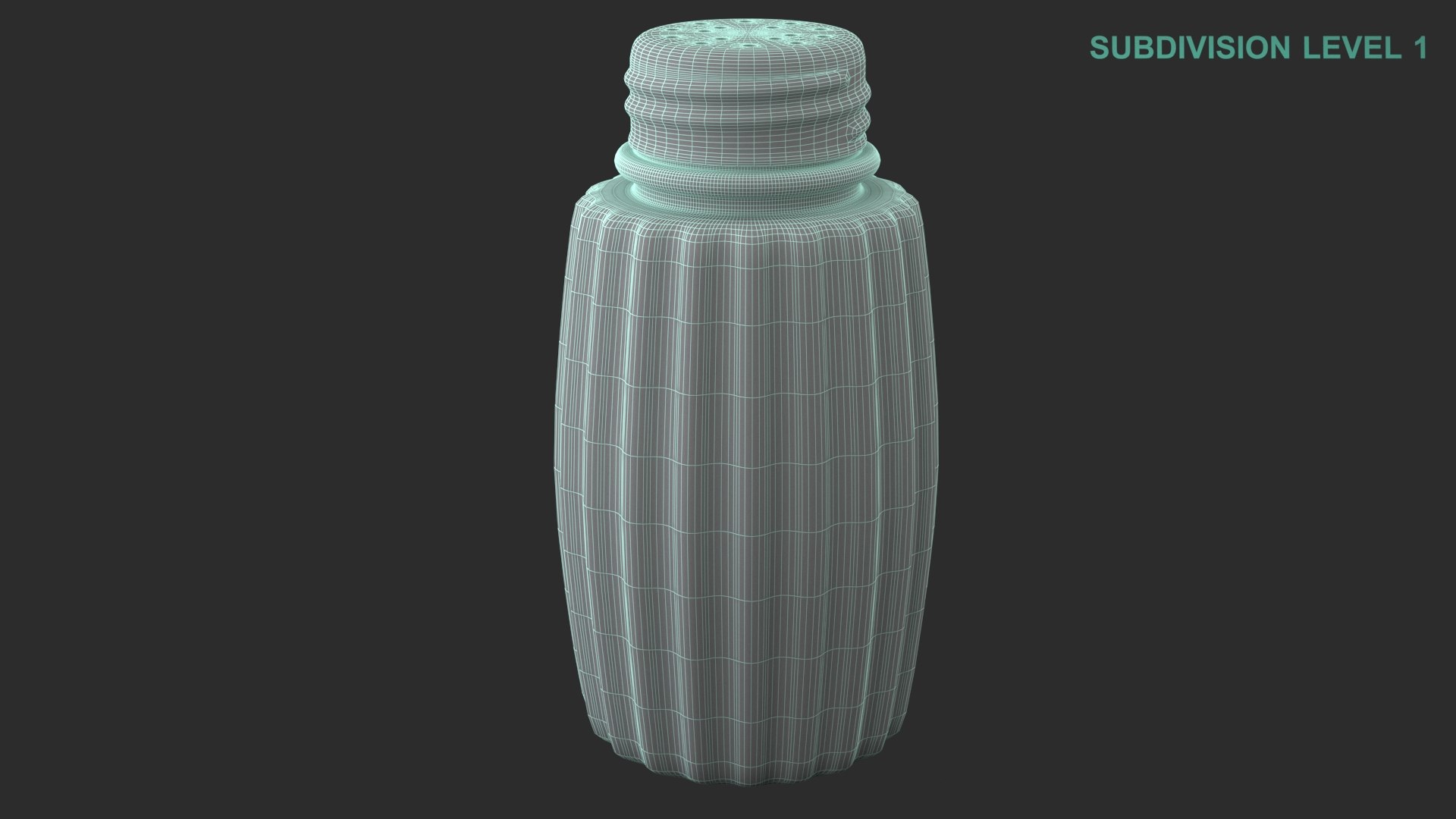 Salt Shaker 3D https://p.turbosquid.com/ts-thumb/Re/w1AgNl/gq/wireframe0004/jpg/1661148875/1920x1080/fit_q87/dd7875687e0958a49dbdc96c94669ac9abe40177/wireframe0004.jpg