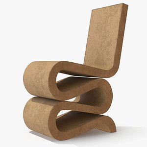 Wiggle Side Chair Vitra 3D model