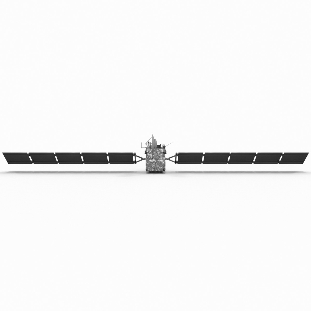 rosetta spacecraft probe 3d model
