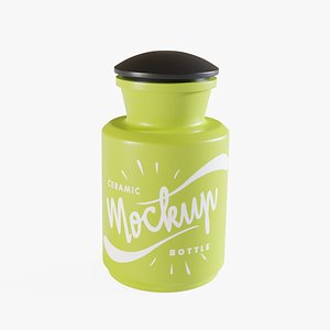 Ceramic Bottle Mockup 2