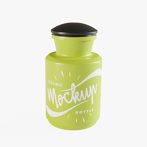 Ceramic Bottle Mockup 2