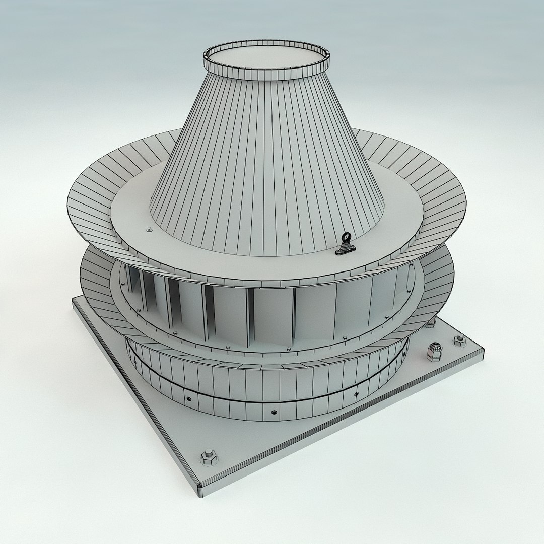 Roof Ventilation Architecture 3D Model - TurboSquid 1616737