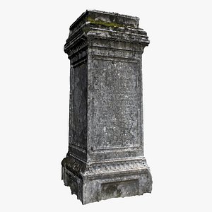 3D tombstone scanned ready model