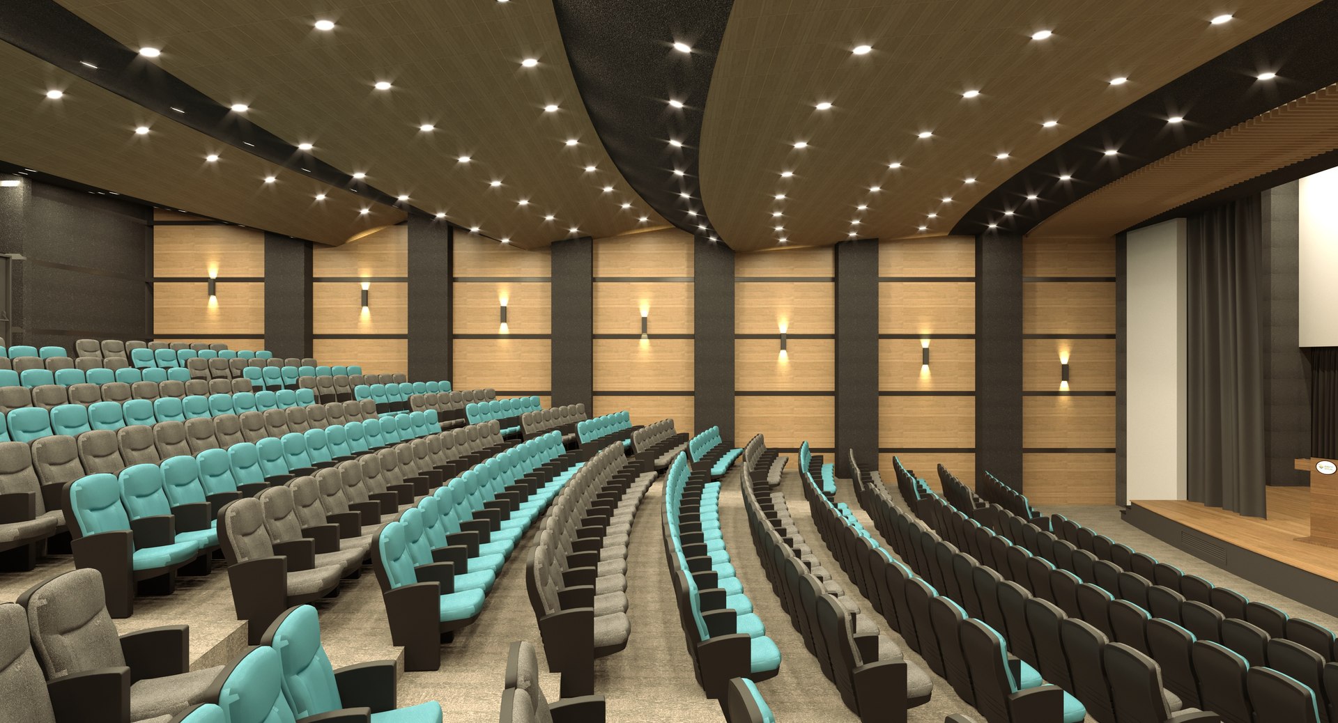 Hall Auditorium 3D Model - TurboSquid 1677227