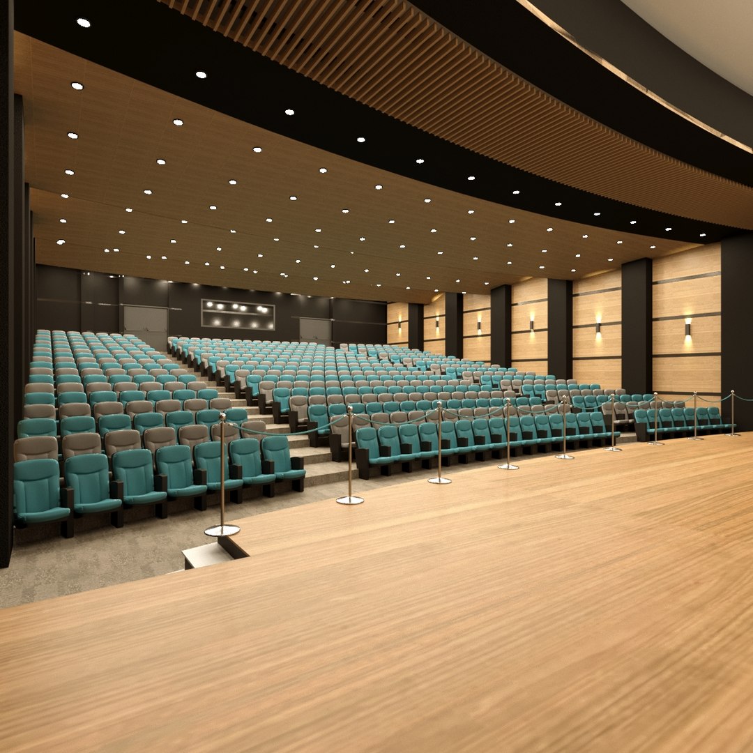 Hall auditorium 3D model - TurboSquid 1677227