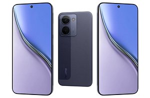 Realme P3 Ultra 5G Neptune Blue Low Poly 3D
