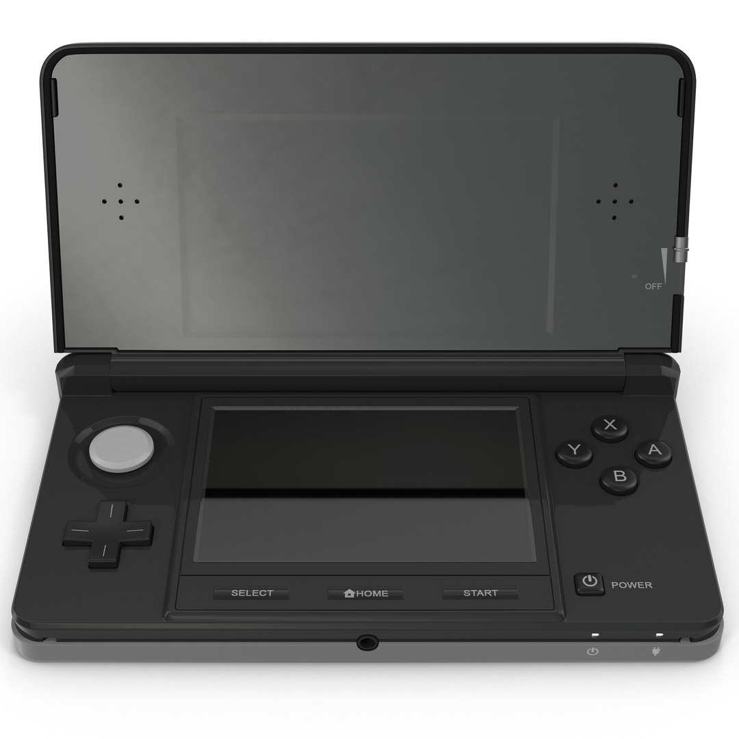 Nintendo 3DS Black 3D model preview