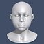 Modelo 3d de cabeza de niño africano