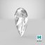 3D Pear Cut Diamond