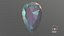 3D Pear Cut Diamond