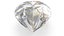 3D Pear Cut Diamond