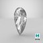 3D Pear Cut Diamond