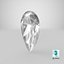 3D Pear Cut Diamond
