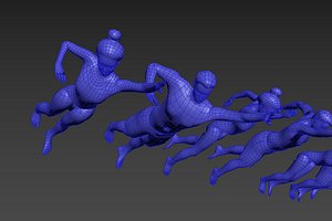 5 swimming mocap animations looping