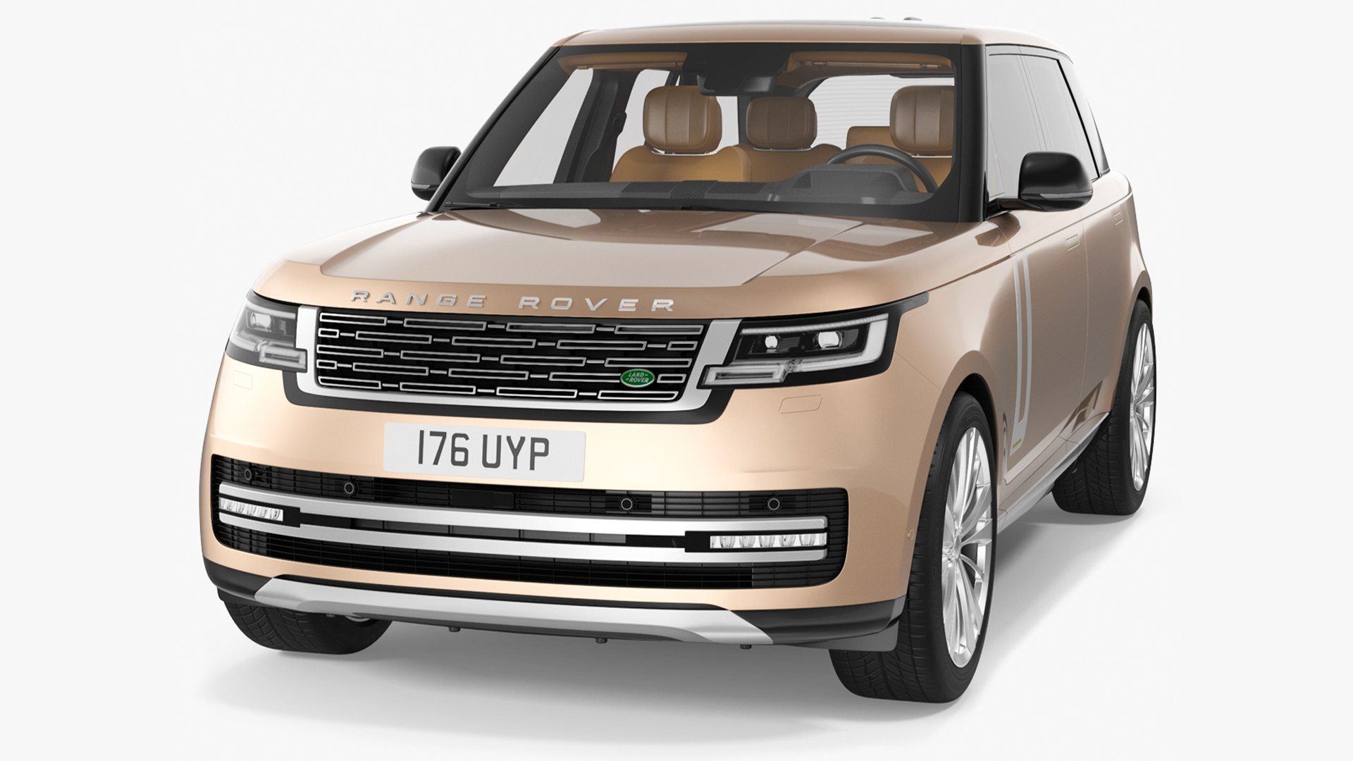 Range Rover 2022 Lights OFF Rigged 3D model preview
