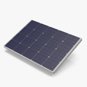 3D model compact solar panel