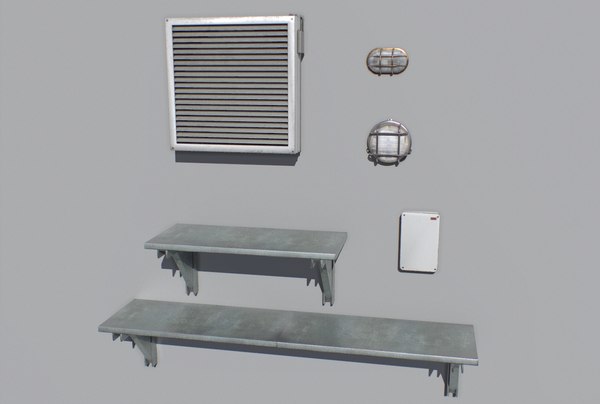 3D pack industrial props 2 model