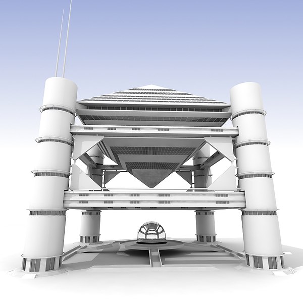 maya futuristic building