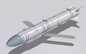 Grom E1-E2 missile 3D model