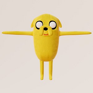 3D JAKE FROM ADVENTURE TIME model