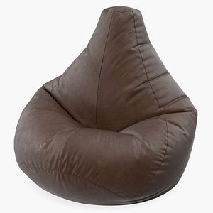 leather bean bag chair 3D