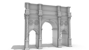 Roman triumphal arch 3D model
