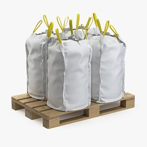 3D model pallet bags