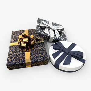 Gift Boxes - The Flat Essentials Trio 3D