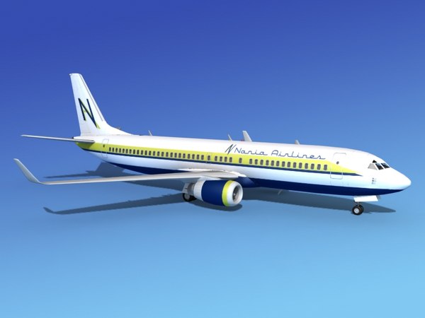 3D модель Боинг 737-800 Нания - TurboSquid 869660
