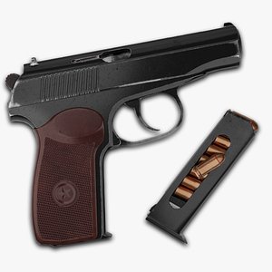 AAA Low-Poly Makarov Pistol PM FPS VR