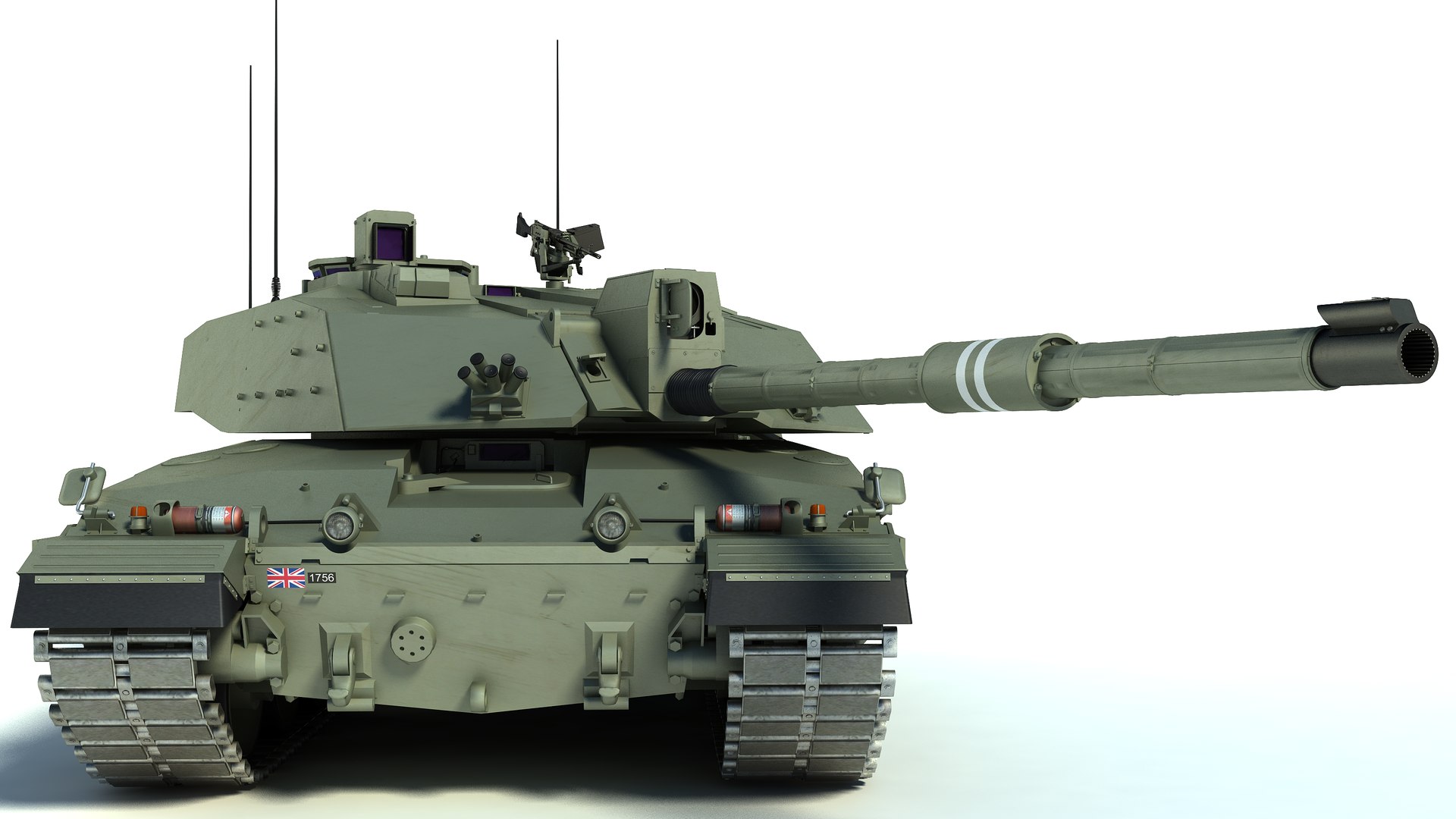 Challenger 2 Mbt Tank 3d Model