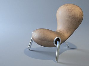 Free STL file Peanut Chair by Marc Newson・3D print design to